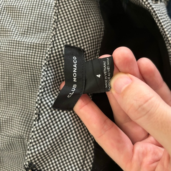 Club Monaco Houndstooth Two Pattern Skirt - Picture 4 of 4